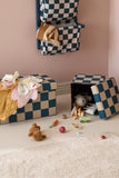 Hocker 80cm - Check Teal - Kid's Concept 