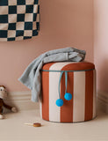 Sitzhocker Zylinder mit Stauraum - Braun - Kid's Concept
