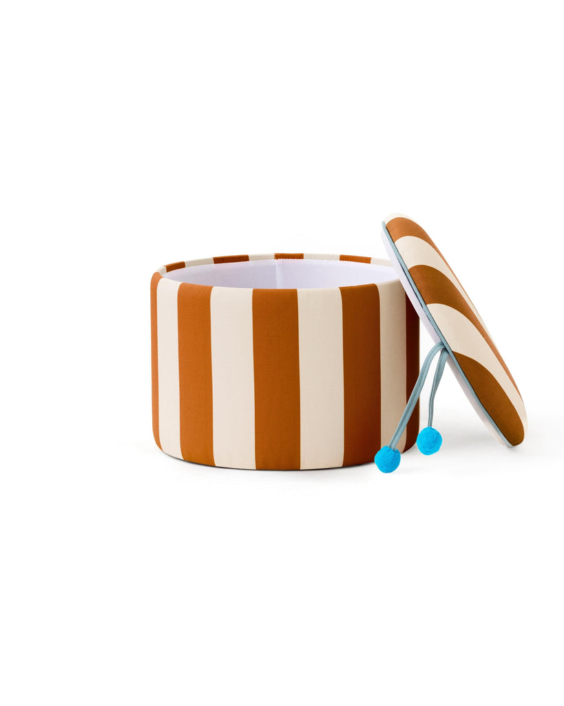 Sitzhocker Zylinder mit Stauraum - Braun - Kid's Concept