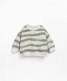 Sweater met groene strepen - Fiber Riscas