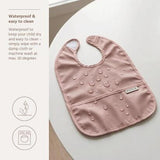 Lätzchen mit Auffangschale 2er-Pack - Purple Pink/Soft Rose - Meyco