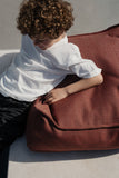 Outdoor Square Ottoman - Pomegranate