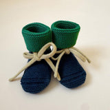 Booties - Blue / Grass