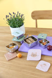 Snackdoosjes stainless steel - set van 3 - Tiny Team - Cat