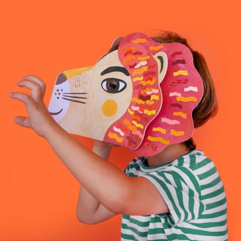 Masker met stickers Be Wild! Leeuw - Londji