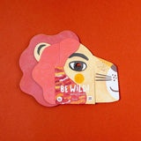 Masker met stickers Be Wild! Leeuw - Londji