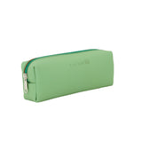 Lederen pennenzak - Pastel Green