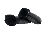 Schafsfell-Buggy-Handschuhe - Schwarz - Binibamba