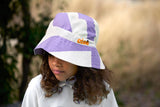 Vissershoedje - Strepen Purple Sea Salt