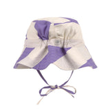 Vissershoedje - Strepen Purple Sea Salt