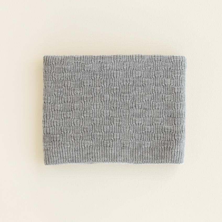 Schlauchschal Gigi - Grey Melange - Hvid