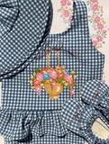 Soline zwemhoedje Vintage indigo - Soft pink
