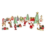 Houten adventskalender Festive Village