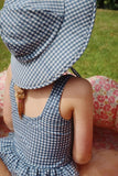 Soline zwemhoedje Vintage indigo - Soft pink