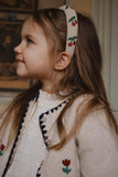 Haarband met parels Cherry