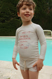 Aster zwem-T-shirt - Stripe bluie