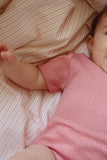 Babydekbedovertrek - Stripe Petite rose