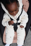 Newborn onesie met kap - Cherry
