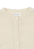 Cardigan Venti Pointelle - Antique White
