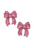 Haarspeldjes Sequin Bow 2-pack - Rapture rose