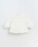 T-Shirt aus Flamé-Jersey - Langarm Blumenkohl - Play Up