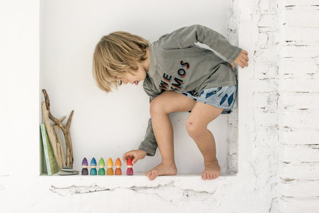 Houten regenboog Tomtens kabouters - Grapat